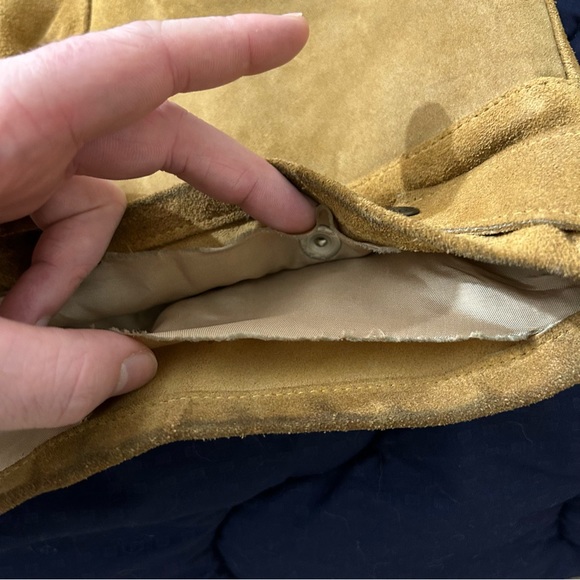 Vintage 60s/70s Gale-Sobel Sportswear Brown Suede Leather Trucker Jacket Size 52 - Picture 16 of 16